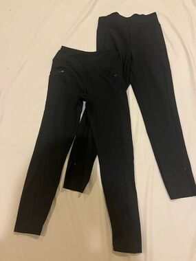 2 pair- Women's Medium Black studio pants